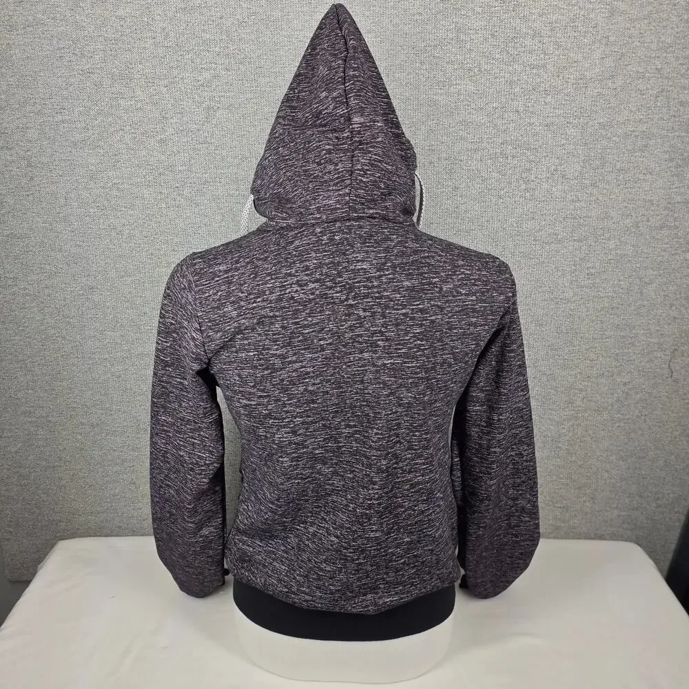 YOUTH ZIP-UP HOODIE – PARODY GRAPHIC – ASYMMETRICAL ZIP – SIZE 46 (6-7Y) – CLEAN
